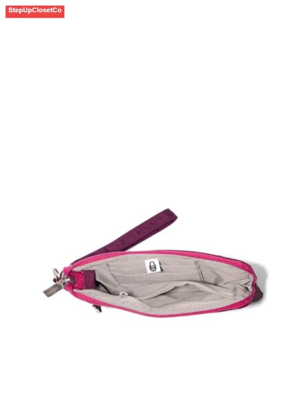 Baggallini RFID Blocking Currency Organizer Wristlet with Detachable Strap,
